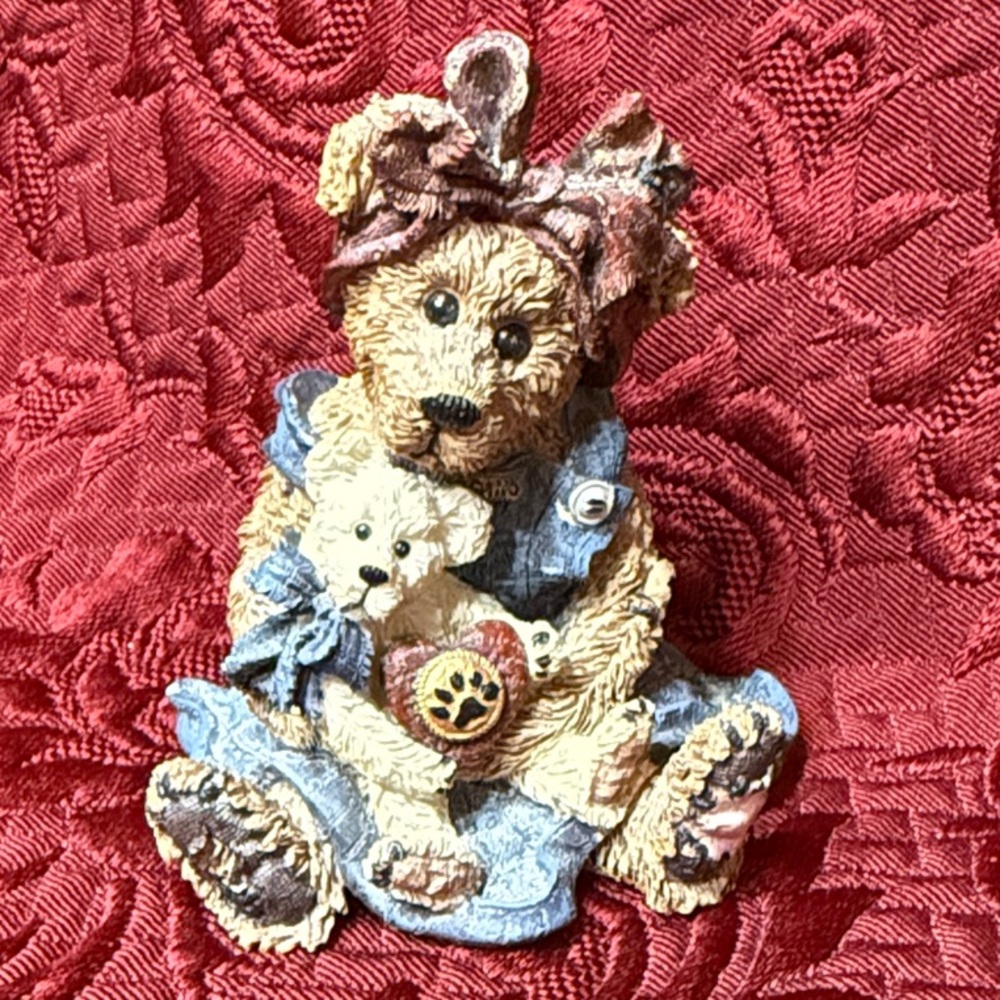 Boyds Bears Teddy Bear Figurine - Blue and Brown
